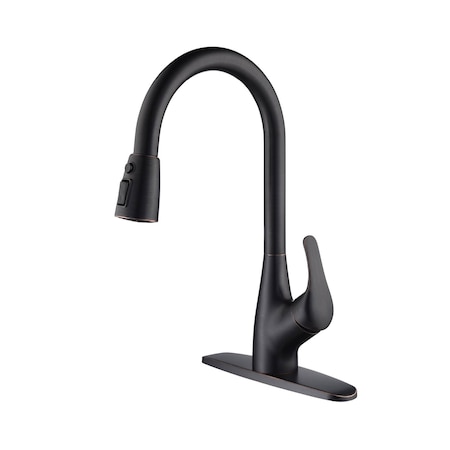 Kibi Single Handle Pull Down Kitchen Faucet F101ORB